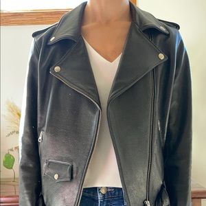 Roots leather jacket